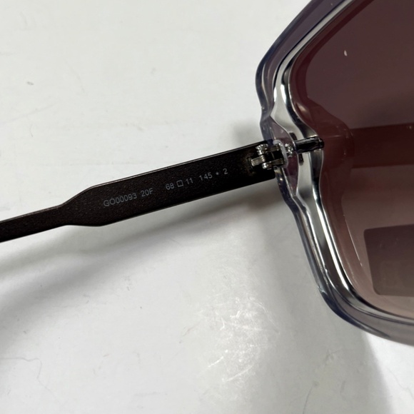 GUESS Oversized Square Sunglasses GO00093 Rimless Acetate Gunmetal Brown main image 7